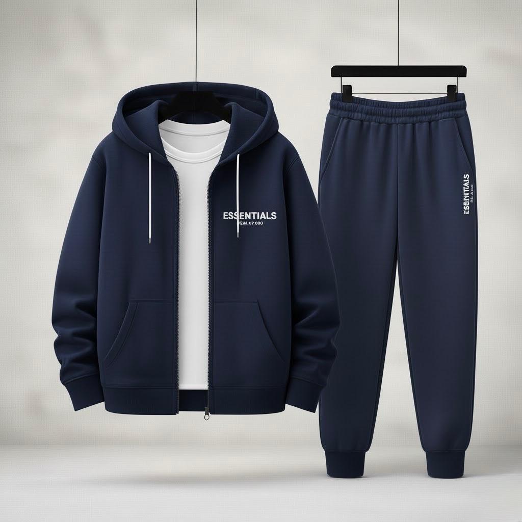 Conjunto Deportivo Chaqueta Con Cierre Essentials Adultos Unisex