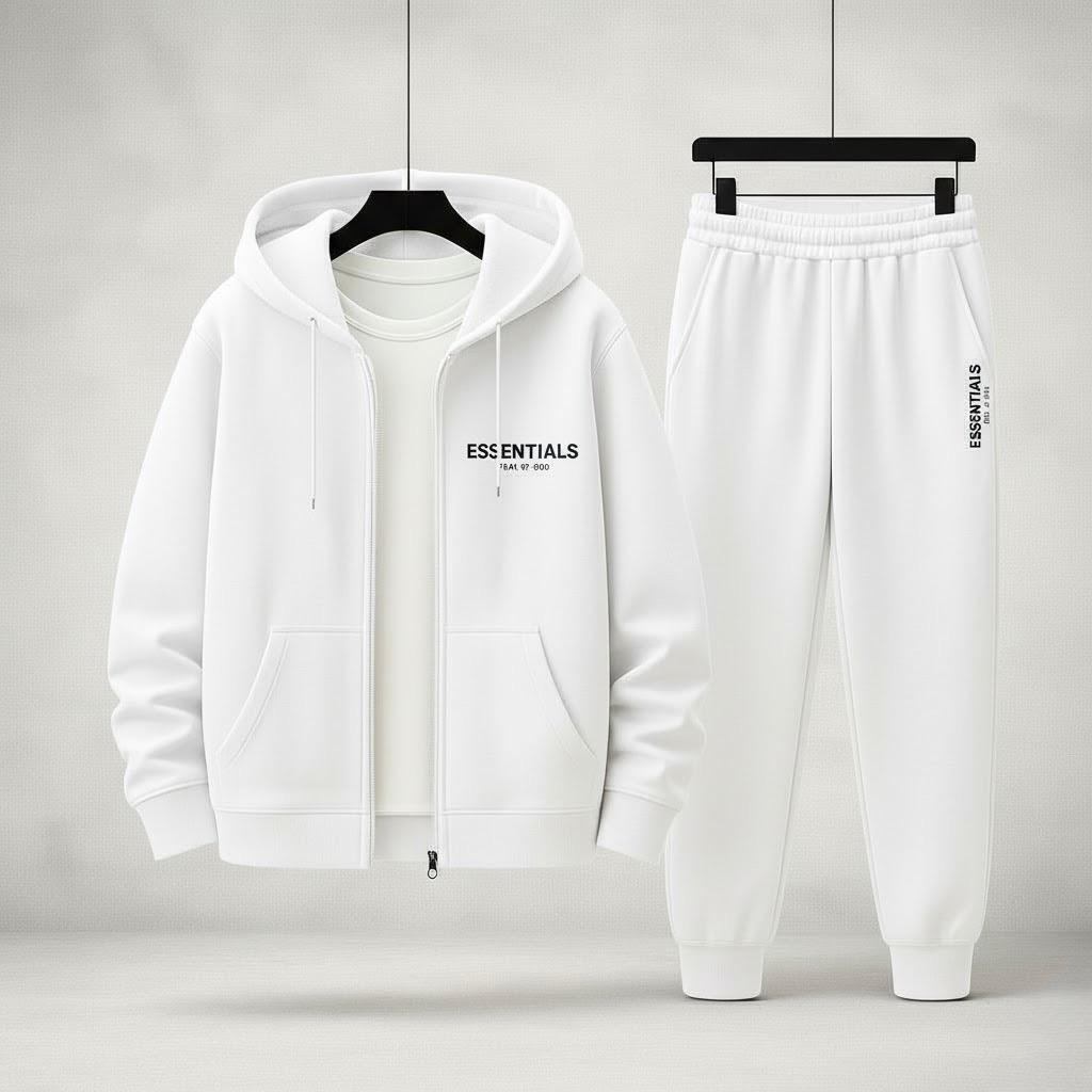 Conjunto Deportivo Chaqueta Con Cierre Essentials Adultos Unisex